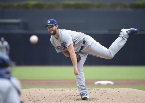 Clayton Kershaw #22 of the Los Angeles Dodgers (Photo by Denis Poroy/Getty Images)