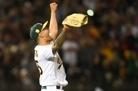 OAKLAND, CA – APRIL 21: Sean Manaea