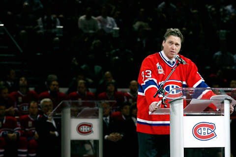 MONTREAL- NOVEMBER 22: Former Montreal Canadiens goalie Patrick Roy (Photo by Richard Wolowicz/Getty Images)