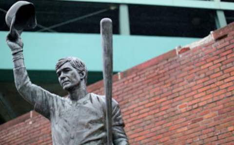 Carl Yastrzemski has a statue outside Fenway Park. (Photo by Maddie Meyer/Getty Images)