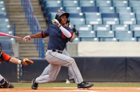 30 JUL 2015: Khalil Lee during the 2015 East Coast Pro Showcase at Steinbrenner Field in Tampa, Florida.