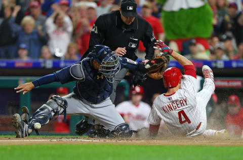 Kingery is the prince of hope because he hustles on every play. Photo by Rich Schultz/Getty Images.