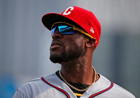 Starling Marte of the Pittsburgh Pirates looks on against the Milwaukee Brewers at PNC Park on June 1, 2019 in Pittsburgh, Pennsylvania. (Photo by Justin K. Aller/Getty Images)