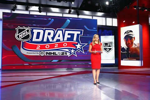 2020 National Hockey League Draft at the NHL Network Studios where the New York Rangers had the first pick. (Photo by Mike Stobe/Getty Images)