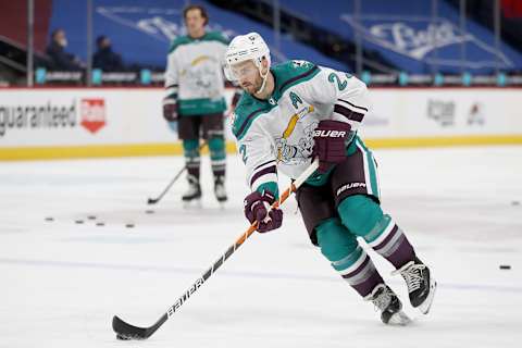 Kevin Shattenkirk #22 of the Anaheim Ducks. (Photo by Matthew Stockman/Getty Images)