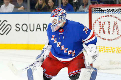 Feb 3, 2020; New York Rangers, Henrik Lundqvist #30. Mandatory Credit: Andy Marlin-USA TODAY Sports