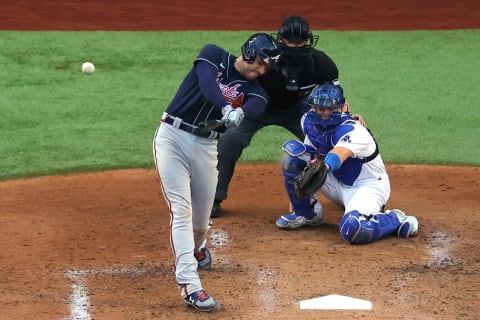 Freddie Freeman of the Atlanta Braves. (Photo by Ron Jenkins/Getty Images)