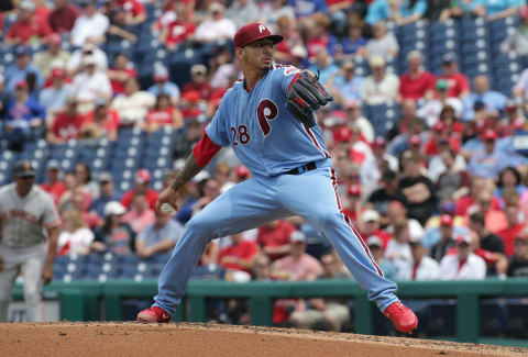 Velasquez will face a big test by starting against the Cardinals. Photo by H. Martin/Getty Images.