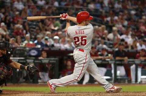 Nava Is Hitting His Way out of Town. Photo by Christian Petersen/Getty Images.