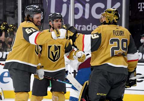 Marc-Andre Fleury #29 of the Vegas Golden Knights. (Photo by Ethan Miller/Getty Images)