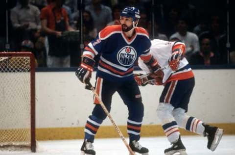 Glenn Anderson #9, Edmonton Oilers (Photo by Focus on Sport/Getty Images)