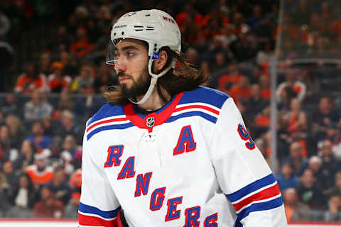 Mika Zibanejad #93 . (Photo by Mitchell Leff/Getty Images)