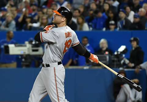 Jun 9, 2016; Toronto, Ontario, CAN; Baltimore Orioles first baseman 