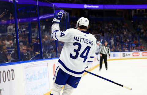 TAMPA, FLORIDA – APRIL 04: Auston Matthews #34 (Photo by Mike Ehrmann/Getty Images)