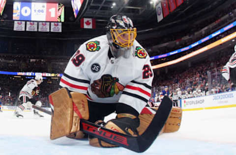 Marc-Andre Fleury #29, Chicago Blackhawks (Photo by Bruce Bennett/Getty Images)