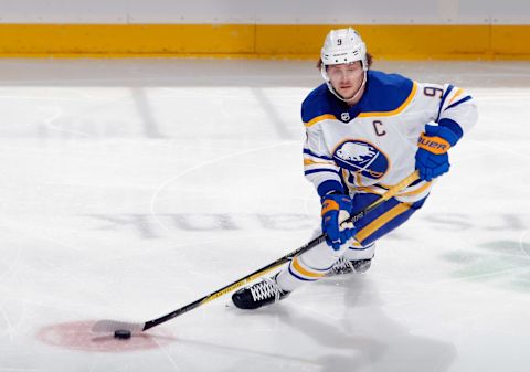 Jack Eichel #9 of the Buffalo Sabres. (Photo by Bruce Bennett/Getty Images)