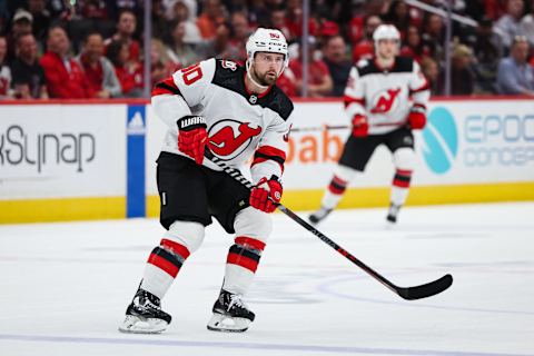 Tomas Tatar #90 of the New Jersey Devils (Photo by Scott Taetsch/Getty Images)