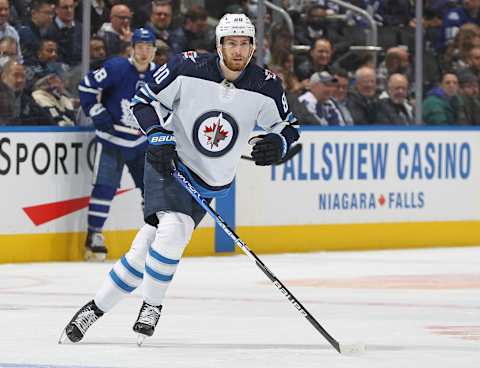 TORONTO, ON – MARCH 31: Pierre-Luc Dubois #80 of the Winnipeg Jets skates . (Photo by Claus Andersen/Getty Images)