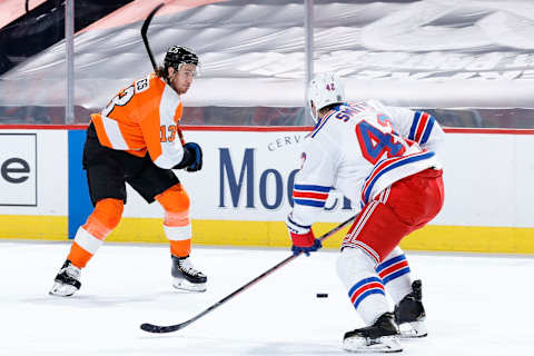 Kevin Hayes #13 of the Philadelphia Flyers. (Photo by Tim Nwachukwu/Getty Images)