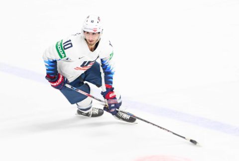 RIGA, LATVIA – MAY 22: Matty Beniers (Photo by EyesWideOpen/Getty Images)