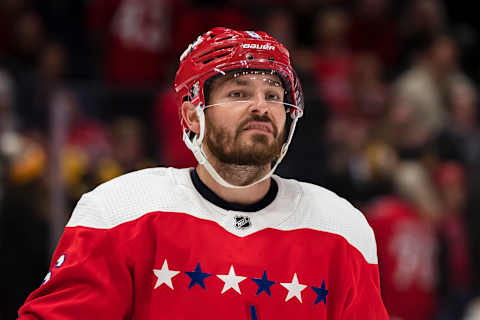 Michal Kempny #6 of the Washington Capitals. (Photo by Scott Taetsch/Getty Images)