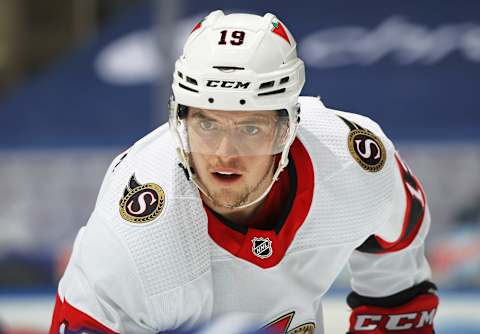 Drake Batherson #19 of the Ottawa Senators (Photo by Claus Andersen/Getty Images)