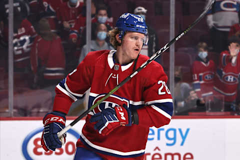 Oct 19, 2021; Montreal, Quebec, CAN; Montreal Canadiens Christian Dvorak. Mandatory Credit: Jean-Yves Ahern-USA TODAY Sports