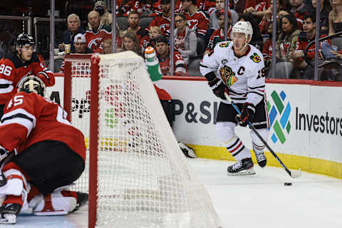 Chicago Blackhawks center Jonathan Toews (19): Vincent Carchietta-USA TODAY Sports