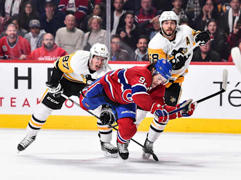 MONTREAL, QC – OCTOBER 13TH: Montreal Canadiens Sidney Crosby (Photo by Minas Panagiotakis/Getty Images)