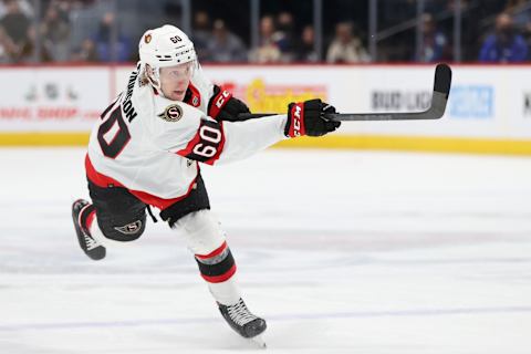 Lassi Thomson #60 of the Ottawa Senators (Photo by Matthew Stockman/Getty Images)