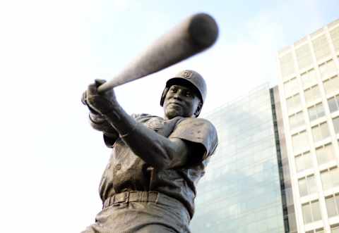 Jul 10, 2016; San Diego, CA, USA; A general view of a statue of former San Diego Padres player Tony Gwynn during the All Star Game futures baseball game at PetCo Park. Mandatory Credit: Jake Roth-USA TODAY Sports