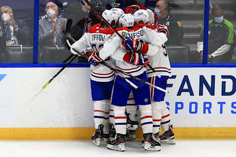 Nick Suzuki #14 of the Montreal Canadiens. (Photo by Mike Ehrmann/Getty Images)