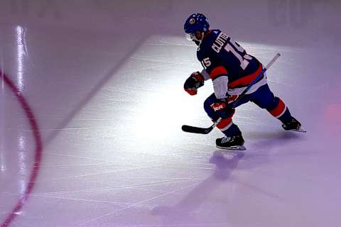 EDMONTON, ALBERTA – SEPTEMBER 13: Cal Clutterbuck (Photo by Bruce Bennett/Getty Images)