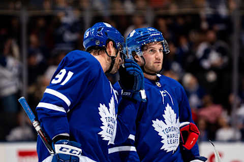 TORONTO, ON – DECEMBER 28: John Tavares #91 of the Toronto Maple Leafs. (Photo by Kevin Sousa/NHLI via Getty Images)