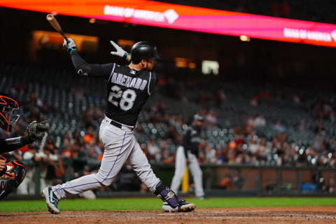 Colorado Rockies third baseman Nolan Arenado. (Photo by Daniel Shirey/Getty Images)