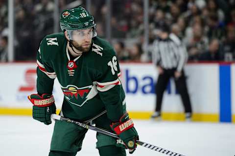 ST PAUL, MN – APRIL 2: Minnesota Wild, Jason Zucker #16. (Photo by Hannah Foslien/Getty Images)