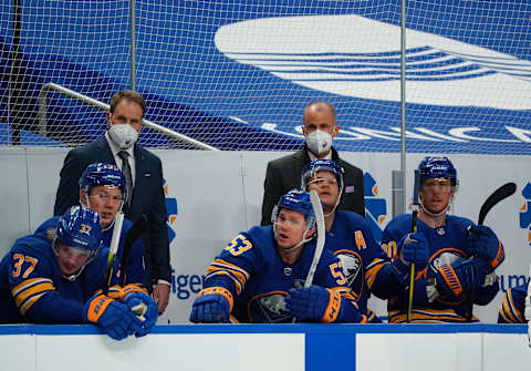 Buffalo Sabres interim Head Coach Don Granato (right). (Photo by Kevin Hoffman/Getty Images)