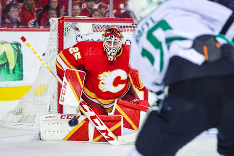 Calgary Flames goaltender Jacob Markstrom (25): Sergei Belski-USA TODAY Sports