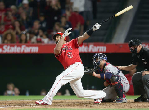 Albert Pujols of the Los Angeles Angels (Photo by Stephen Dunn/Getty Images)