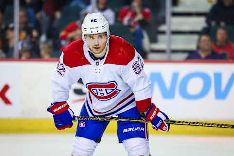 Mar 3, 2022; Calgary, Alberta, CAN; Montreal Canadiens left wing Artturi Lehkonen. Mandatory Credit: Sergei Belski-USA TODAY Sports