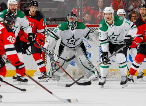 Anton Khudobin #35 of the Dallas Stars (Photo by Jim McIsaac/Getty Images)