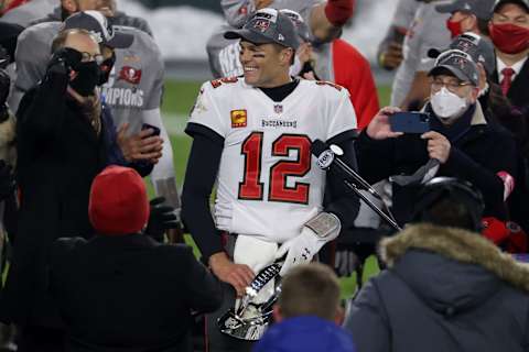 Tom Brady #12 of the Tampa Bay Buccaneers. (Photo by Dylan Buell/Getty Images)