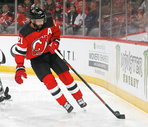 NEWARK, NJ – FEBRUARY 4: Kyle Palmieri (Photo by Paul Bereswill/Getty Images)