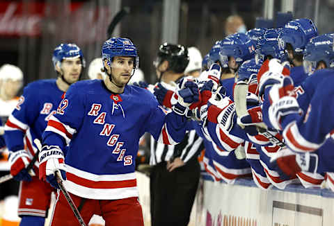 Brendan Smith #42 of the New York Rangers (Photo by Elsa/Getty Images)