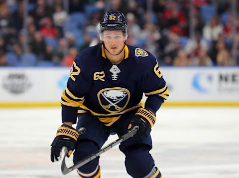 BUFFALO, NY – FEBRUARY 11: Brandon Montour (Photo by Timothy T Ludwig/Getty Images)