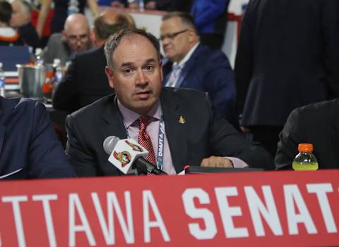 Pierre Dorion of the Ottawa Senators (Photo by Bruce Bennett/Getty Images)