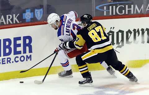 New York Rangers left wing Alexis Lafreniere (13). Mandatory Credit: Charles LeClaire-USA TODAY Sports