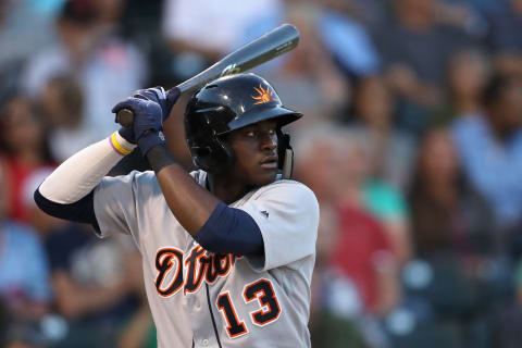 SURPRISE, AZ – NOVEMBER 03: AFL East All-Star, Daz Cameron #13 of the Detroit Tigers bats during the Arizona Fall League All Star Game at Surprise Stadium on November 3, 2018 in Surprise, Arizona. (Photo by Christian Petersen/Getty Images)