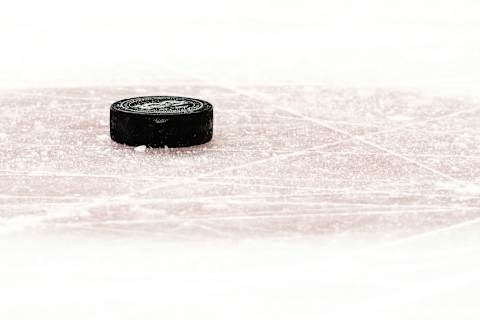 Jan 31, 2017; Dallas, TX, USA; A view of the puck and fthe face-off circle during the game between the Dallas Stars and the Toronto Maple Leafs at the American Airlines Center. The Stars defeat the Maple Leafs 6-3. Mandatory Credit: Jerome Miron-USA TODAY Sports