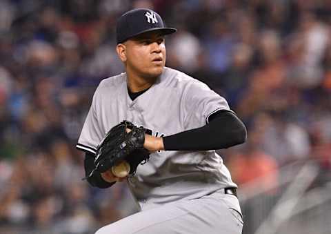 By changing leagues, Betances could dominate the NL and gain the confidence for a career year with the Phillies. Photo by M. Brown/Getty Images.